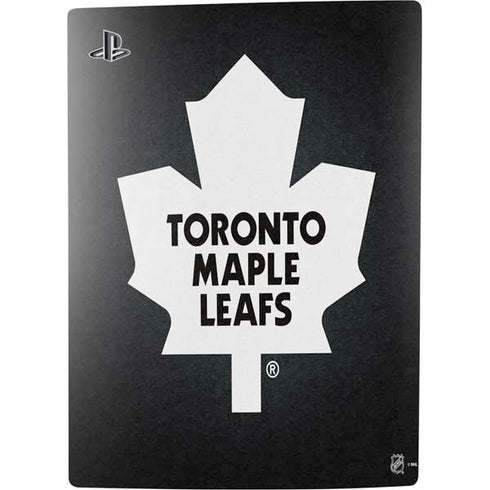NHL Toronto Maple Leafs Black Background PS5 Digital Edition Bundle Skin